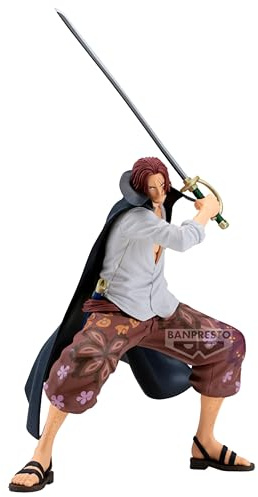 Banpresto Action Shanks One Piece - Grande 22 cm - Multicolore BP29210P - Figura da collezione - Ottimo per i fan di Anime One Piece