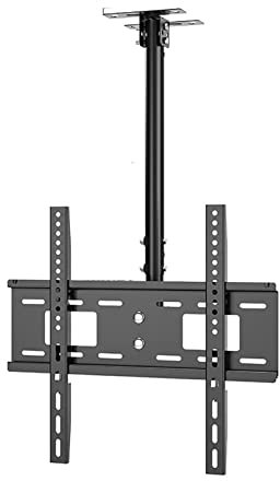 SGKOMN Supporto per TV a soffitto, Supporto per TV sospeso a Movimento Completo, Adatto alla Maggior Parte dei televisori LCD LED OLED 4K da 32-55 Pollici, Display a Schermo Pia (50-180CM)