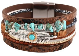 CUAJHNPX Herren Armband Leder,Handgewebtes Mehrlagiges Lederarmband Mit Geprägtem Lebensbaum, Geflochtenes Seil, Energieschmuck Für Frauen