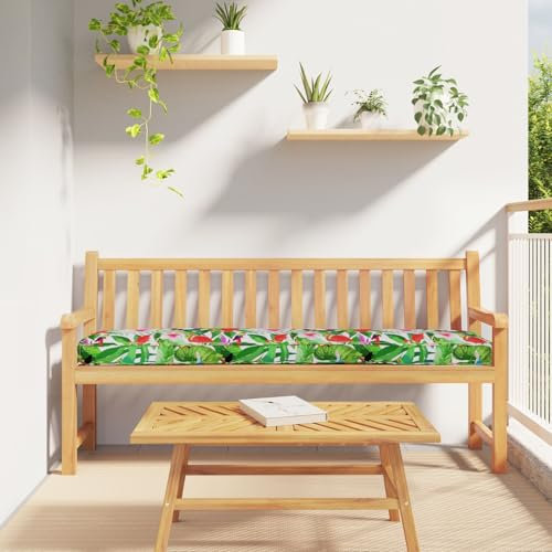 vidaXL Juego de Cojines para Palets Floral 2 pcs Jungla Tropical, Juego de Cojines para jardín y terraza, Resistentes al Agua, duraderos y con un diseño Sencillo para Primavera