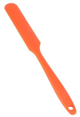WRITWAA Raschietto Multifunzionale Silicone per Trattamenti e Strumento Ergonomico per Applicazione e Crema Arancione