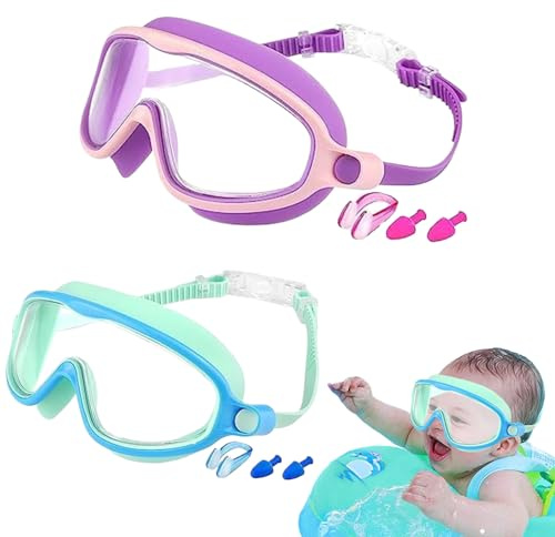 Gafas De Natación Antifugas Con Clip Nasal Gafas Y Lentes Para Jóvenes Y