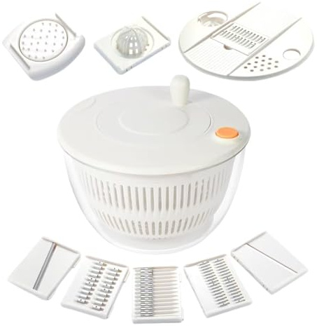 Escurridor con rebanador para ensalada Multifuncional, Cocina, Secador,