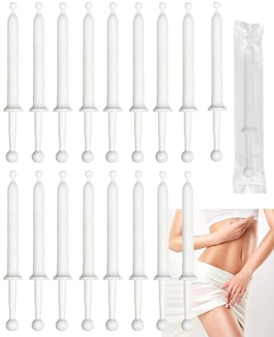 HUVZOR 20Pcs Jetable Anal Applicateur Vaginal, Lubrifiant Injecteur Seringue, Lubrification Tube Shooter, Applicateurs Jetables En Plastique Pour Lubrifiant Personnel Gel, Ovale
