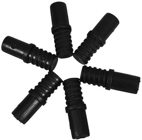 BESPORTBLE 6pcs Heavy Duty American Threaded Metal Rod Connectors for Broom Mop Squeegee Extension Handles Secure Thread Design for Home and Commercial Cleaning Tools Replacement