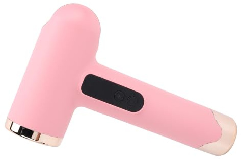 Walmeck Secador de Pelo Portátil Recargable, Silencioso, 200W, para Dormitorio, Viajeros, ABS, Batería de Litio (Enchufe europeo)