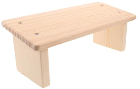 Tabouret à Genoux de Prière en Bois Beige pour Église et Maison | Design D’église Intemporel, Facile à Nettoyer, Portable, Protection des Genoux, Gain de Place