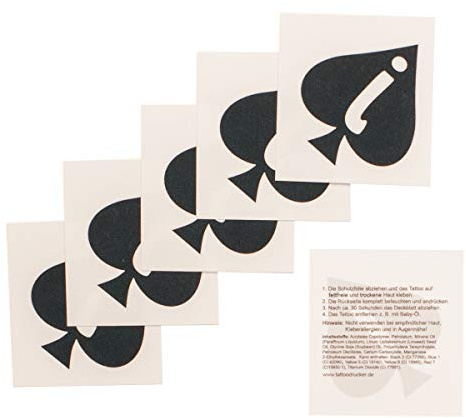5 Jack of Spades Tattoos in black - Submissive men (5)