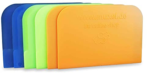 Rascador de masa simple para masa, tarjeta de rascador de masa o cortador de pan de masa para hornear de plástico, raspador para alisar la masa Material flexible... (6) (6) (6)