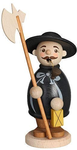 Rudolphs Schatzkiste Räucherfigur Nachtwächter mit Laterne H= 13cm NEU Räuchermann Rauchmann Räucherkerze Figur Holz Seiffen Erzgebirge Holz Dekoration Weihnachten