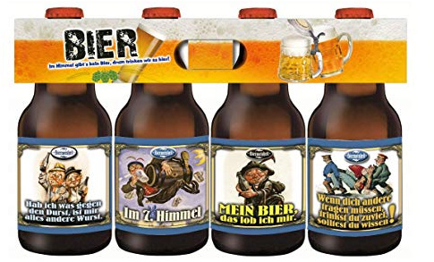 Bierweisheiten das Bier Geschenk im 4-er Träger