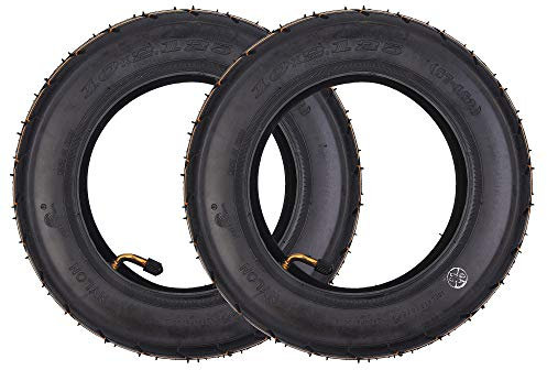 RUHUO 2 Sets of 10 x 2.125 Tyre, 10x2.125 Tire and Tube, 10 OD Tire Sets replacement for Scooter Unicycle Carts Wheelbarrow Balance Bike