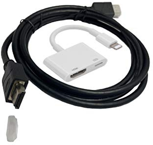 GoldenLion Lightning Digital AV Adapter für Apple iPhone 11 X XR XS 8 7 6S Plus iPad, mit 2M HDMI-Kabel