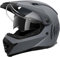 Westt Casque Cross avec Visiere - Casque Moto Homme Femme Certifié ECE Dot Casque Quad - Casques De Moto Casque VTT Integral Motocross Gris M (57-58cm)