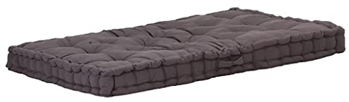 INLIFE Palettenkissen Baumwolle 120×80×10 cm Anthrazit