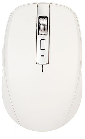 Sxhlseller Ratón Inalámbrico BT5.1 de 2,4 G, Conexión de Modo Dual, Ratón para Juegos con Rueda de Desplazamiento 3D Ajustable dpi, Ratón de Oficina 12 Efectos de Iluminación RGB para (Blanco)