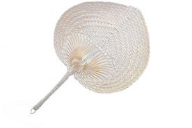 HERSIG - Pay pay mediano color natural | Abanico pai pai de palma lacado 22x30cm