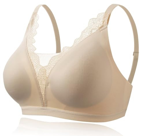 CYTMTZGA Post-Surgery Mastectomy Bra Breast Prosthesis Breast Forms Artificial Fake Boobs Bralette Daily Bra SK36/L Skin