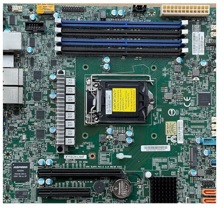 Carte mère serveur pour X11SCH-LN4F C236 1151 DDR4 M-ATX IPMI M.2 TPM SATAx8 C246