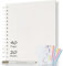 AIOR Album Photo Scrapbooking 21x21cm, Livre Fait à La Main DIY Album Spirale 40 Pages, Cadeaux Pour Bebe Enfant Mariage Voyage Festival L'Obtention Du DiplôMe (Blanc)