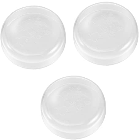 BESPORTBLE 3pcs Transparent Acrylic Shrimp Feeding Dish Carved Flower Design Multi-purpose Food Basin for Shrimp Fish and Reptiles Elegant Aquarium Supply for Enhanced Tank Aesthetics