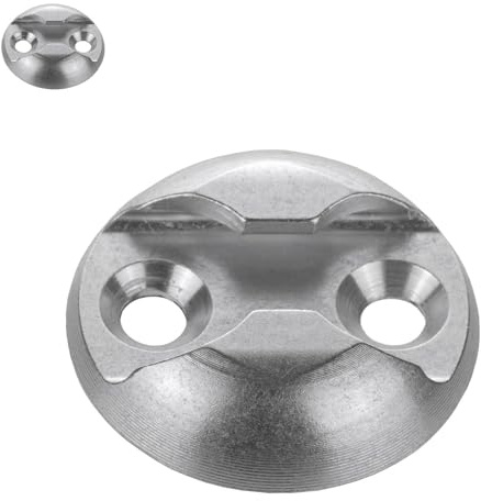 Safetytex Zurrpunkt Airlineschiene Alu Zurrplatte Single Fitting 2 Stück | Haltepunkt 10,2 mm x 44 mm zur sicheren Ladungssicherung, stabile Befestigung für flexible Transportlösungen