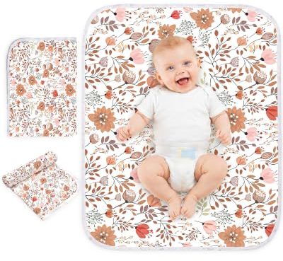 Bnditeu Portable Baby Changing Pad, Waterproof Diaper Changing Mat, 30x24