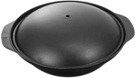 CIYODO Olla Arrocera de Barro de Aluminio Cacerola de Aluminio para Cocinar Arroz Cazuela de Barro para Preparar Bibimbap para Uso Cocina