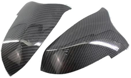 1 Paar Auto Spiegel Abdeckungen Seite Rückspiegel Auto Spiegel Abdeckung Kappe Für 5 6 7 Serie F10 F18 F11 F06 F07 F12 F13 F01 2013-2017 Spiegelkappen Seitenspiegel Abdeckkappen(Kohlefaser)