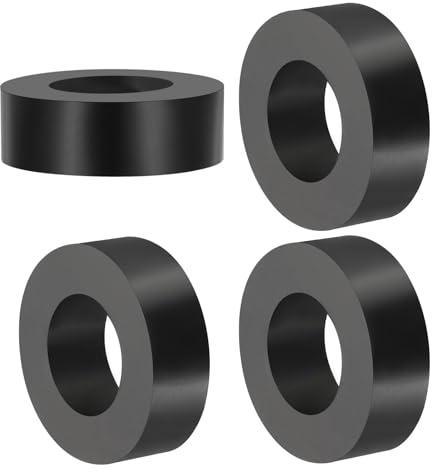 PATIKIL Entretoise en Caoutchouc Polyvalente, 4 Pièces 25mm ID X 45 OD X 15mm T Rondelles D'Isolation Anti-Vibrations en Néoprène pour Boulons Hvac Accessoires de Voiture