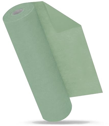 MODERNO Vlies Tischläufer Grün, Tischband Eukalyptus Grün, Tischläufer Modern, Tischläufer Outdoor, Tischdeko, Partydeko für Geburtstag, Hochzeit, Festliche Dekoration, 30 cm x 25 m