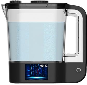 PAHION Generador De Agua Rica En Hidrógeno Molecular De Gran Capacidad De 2L Máquina Ionizadora De Agua De Hidrógeno Contenido De Hidrógeno Alrededor De 2000PPB con Pantalla Táctil LED Modo Dual