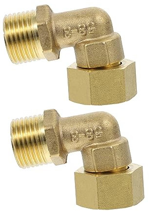 Kisangel 4pcs Fitting Elbow Heavy Duty Garden Hose Connector Water Pipe Adapter for Home Use