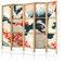 framed concept - Biombo biombo de madera 225 x 172 cm, 5 piezas, unilateral, estilo oriental