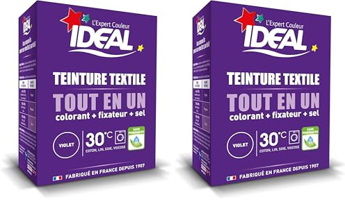 Ideal Teinture Textile Tout en un 230 g Violet (Lot de 2)