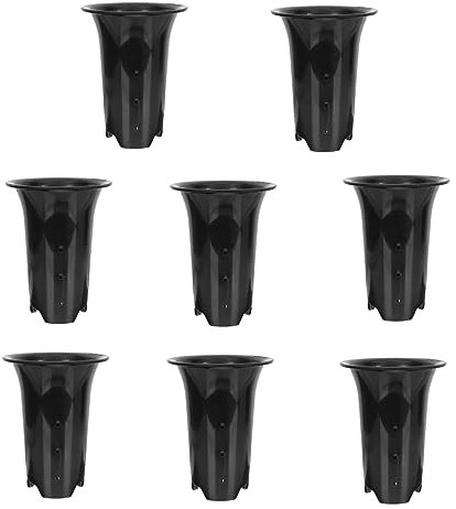 ibasenice 8pezzi Vasi per Plastica Coppette per Piante da Vivaio Vasi per Fiori Controllo delle Radici per Violette Africane e Piante Grasse