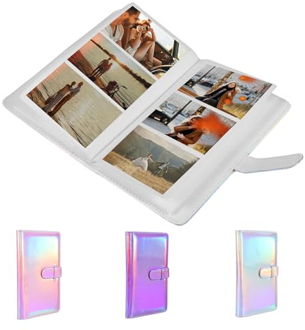 3 álbumes de fotos con 96 bolsillos, mini álbum pequeño para película de 5 x 8 cm, gran capacidad, álbum de fotos portátil, álbum de fotos, cámara instantánea para Boy Girl, cumpleaños o boda