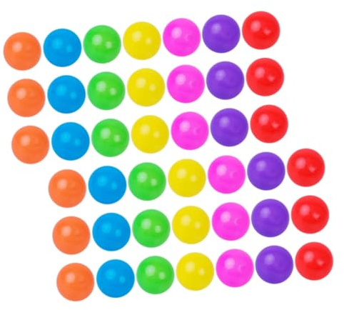 Parliky 100pièces Lot de Balles Rondes Plastique Souple de Colorées pour Piscine à Balles Jouets pour Garçon Fille et Tout-Petits Tente et Salle de Jeux Garçon Fille