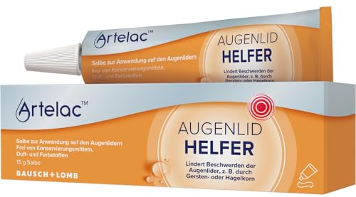 Artelac Augenlidhelfer Salbe Linderung bei Lidrandentzündung 15 g | Zur Linderung bei Gerstenkorn- Hagelkorn & Lidrandentzündung- regeneriert empfindliche Augenlider - ohne Konservierungsstoffe