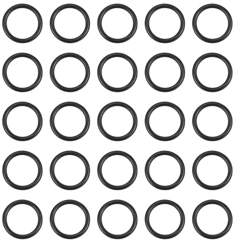 QUARKZMAN 25 Stück O Ringe 20mm x 15mm x 2,5mm Dichtungsringe Set, Gummi Unterlegscheiben NBR Gummidichtung Gummiringe Dichtringe für Wasserhahn Duschköpfe Hydraulik Rohre Schlauch