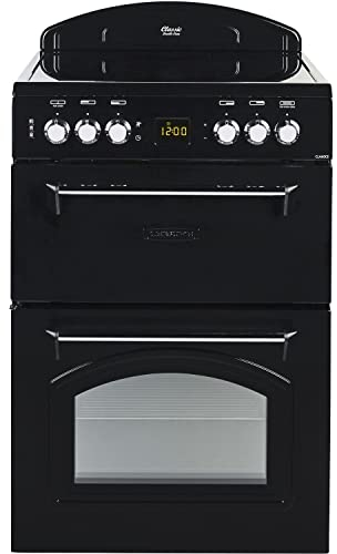 Leisure CLA60CEK 600mm Fan Assisted Double Oven in Black