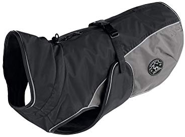 HUNTER Hundemantel UPPSALA COZY, Farbe: anthrazit/grau, wasser- und windabweisend, wärmendes Innenfutter, reflektierend, optimaler Komfort, waschbar bei 30 °C, für kalte Tage, Größe: 35