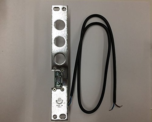 CONTROPIASTRA ELETTRICA PER PORTE BLINDATE. ALIMENTAZIONE 6-12 V AC. (FERMO A GIORNO). CONGEGNO ANTICHIUSURA. REGOLABILE FINO A 4 mm. MANO SINISTRA, INTERASSE 37 SPORGENZA LEVA A FILO, SECUREMME