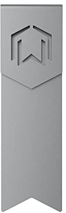 CZUR Metall Lesezeichen - Einzigartige Geschenk Lesezeichen für Frauen und Männer hergestellt aus Luftfahrtaluminium für langlebige Verwendung (Raum Grau)