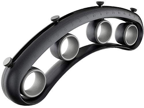 LAOLI Einstellbare Gitarre Finger Expander, Finger Stärker, Finger Exerciser Hand Workout Trainer Musiker Felsklettern Therapie Fingerwerkzeuge, Ukulele Klavier Übungsgerät Übungswerkzeuge (Black)