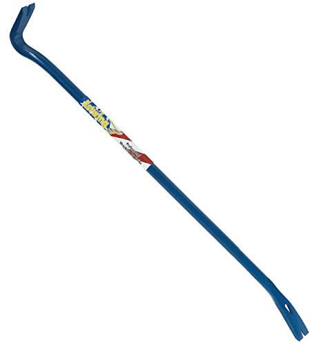 Gooseneck Wrecking Bar Pro, 36 Inches, with Angled Chisel End and Forged Steel Construction