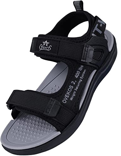 QZBAOSHU Sandalia Niño Sandalias Deportivas para Nino Zapatos Verano Niño por Playa Piscina 35 EU,Negro Gris