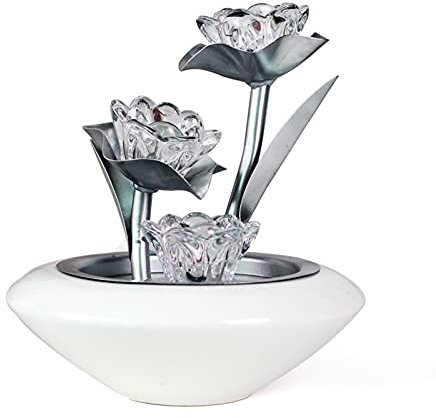 Fontaine Interieur/Fontaine Fontaine de table Fontaine Indoor Golden Lotus Fontaine De petite taille en fabrique une décoration de table parfaite compacte et légère Fontaine a Eau Decorative ( Color :