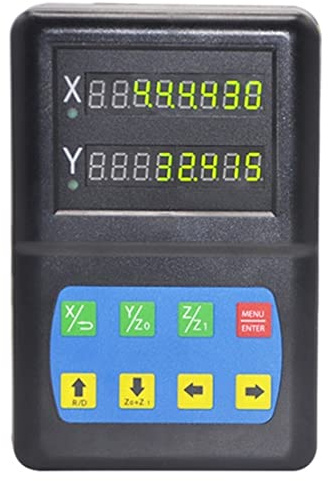 HYSOND 1/2/3 Axis Mini Size LED Dro Digital Readout Display, For Lathe Milling Electronic Measuring Instrument (Size : 2 Axis Dro Only)