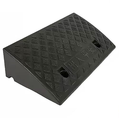 Auffahrrampe, Tragbare Rampe, Leichte Rollstuhlrampe, Kunststoff-Bordsteinrampen – Gehweg, Roller, Fahrrad, Motorrad, Haustierrampe, Hunderampe (Size : 19.7x8.7x2.4in)
